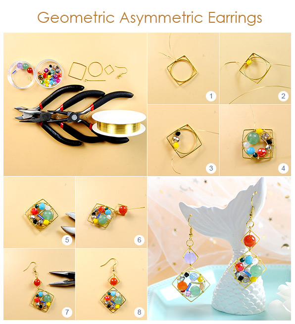 Geometric Asymmetric Earrings