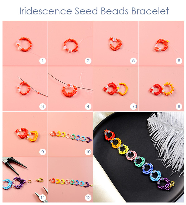 Iridescence Seed Beads Bracelet